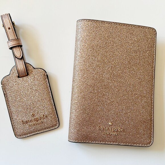 Kate Spade Passport Case and Luggage Tag Set